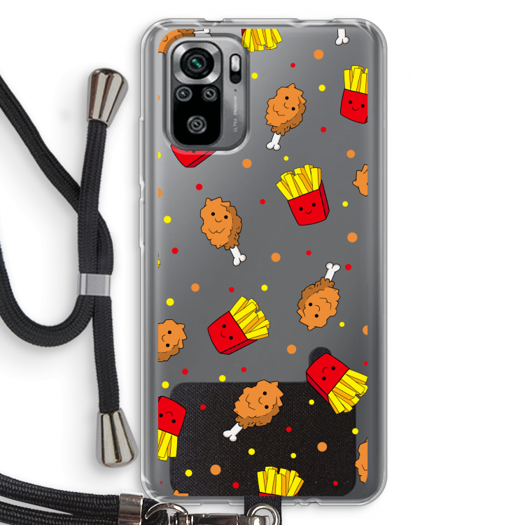 Chicken 'n Fries: Xiaomi Redmi Note 10S Transparant Hoesje met koord