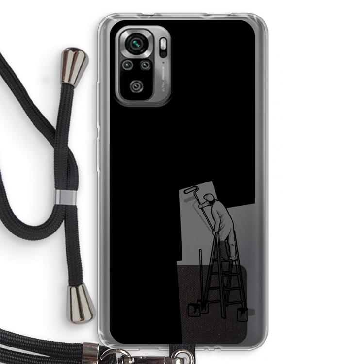 Musketon Painter: Xiaomi Redmi Note 10S Transparant Hoesje met koord