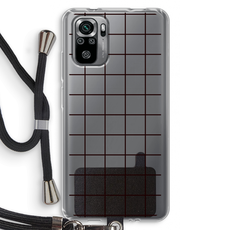 Rooster: Xiaomi Redmi Note 10S Transparant Hoesje met koord