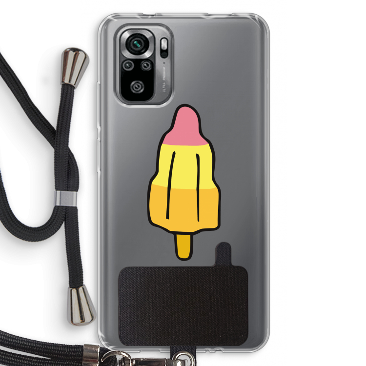 Raketijsje: Xiaomi Redmi Note 10S Transparant Hoesje met koord
