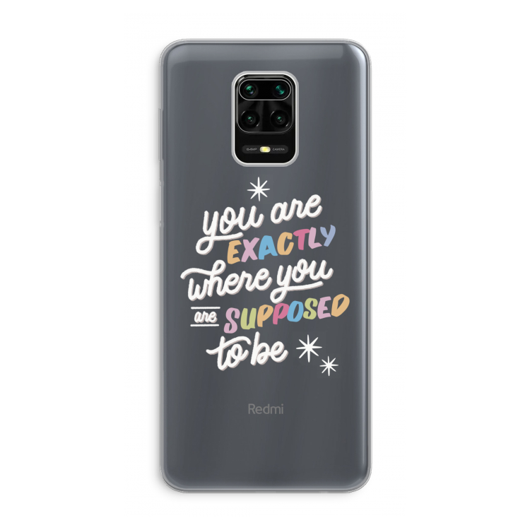 Right Place: Xiaomi Redmi Note 9 Pro Transparant Hoesje