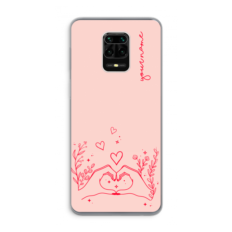 Love is in the air: Xiaomi Redmi Note 9 Pro Transparant Hoesje
