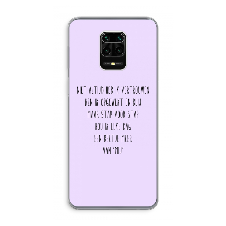 Zelfvertrouwen: Xiaomi Redmi Note 9 Pro Transparant Hoesje