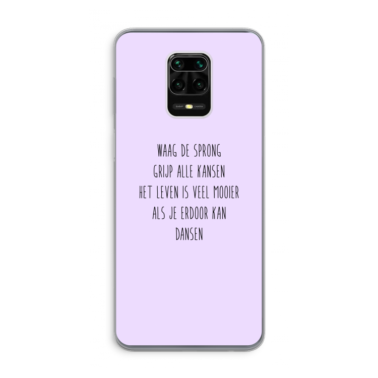 Sprong: Xiaomi Redmi Note 9 Pro Transparant Hoesje