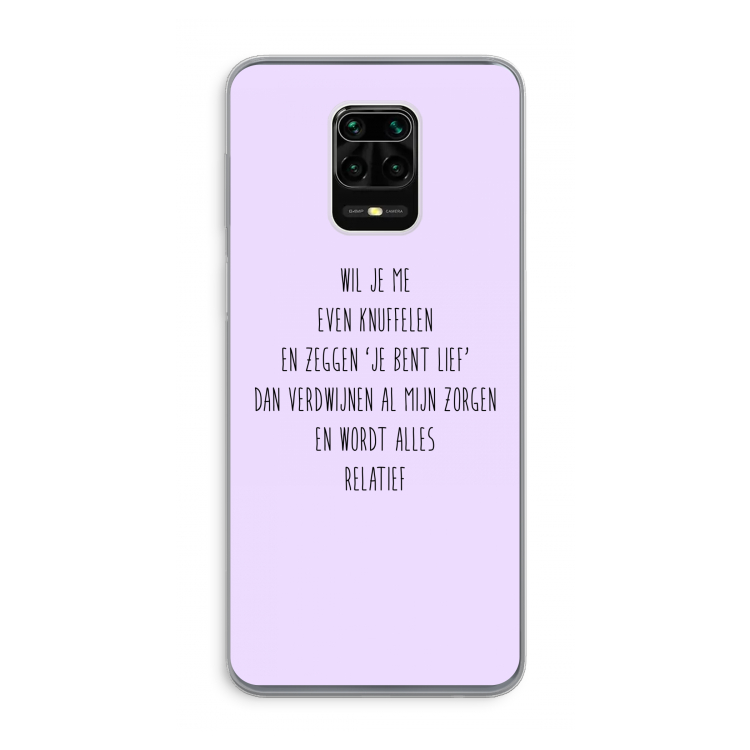 Relatief: Xiaomi Redmi Note 9 Pro Transparant Hoesje