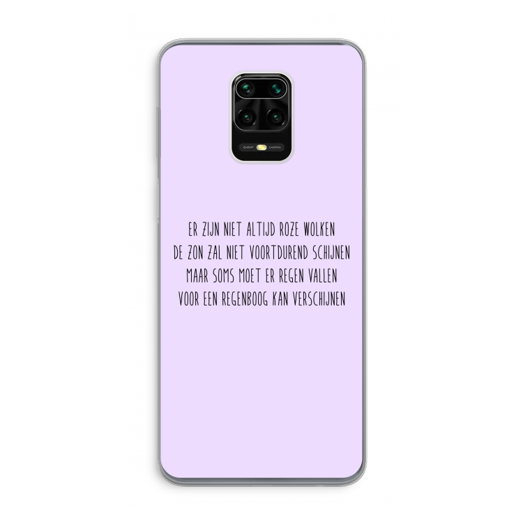 Regenboog: Xiaomi Redmi Note 9 Pro Transparant Hoesje