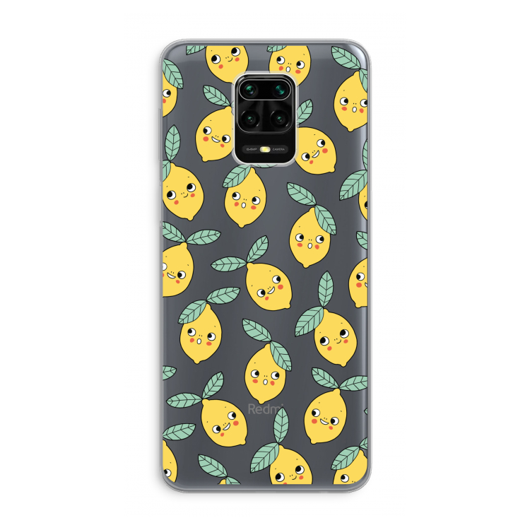 Citroenen: Xiaomi Redmi Note 9 Pro Transparant Hoesje