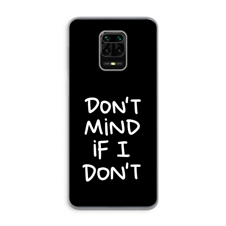 Don't Mind: Xiaomi Redmi Note 9 Pro Transparant Hoesje