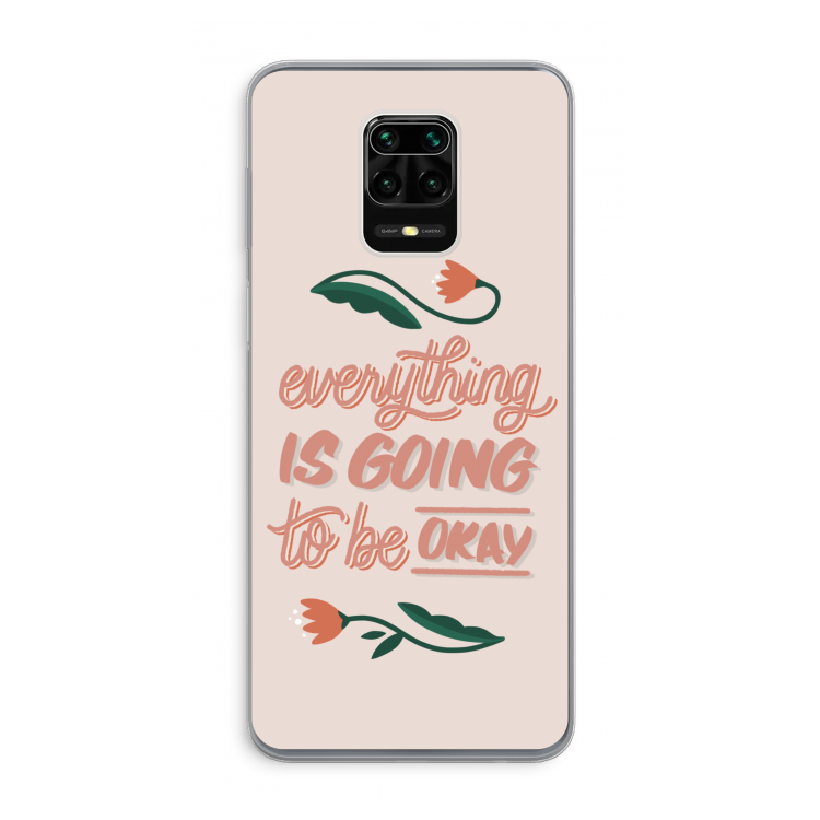 Optimistic flower girl: Xiaomi Redmi Note 9 Pro Transparant Hoesje