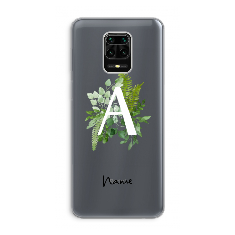 Green Brush: Xiaomi Redmi Note 9 Pro Transparant Hoesje