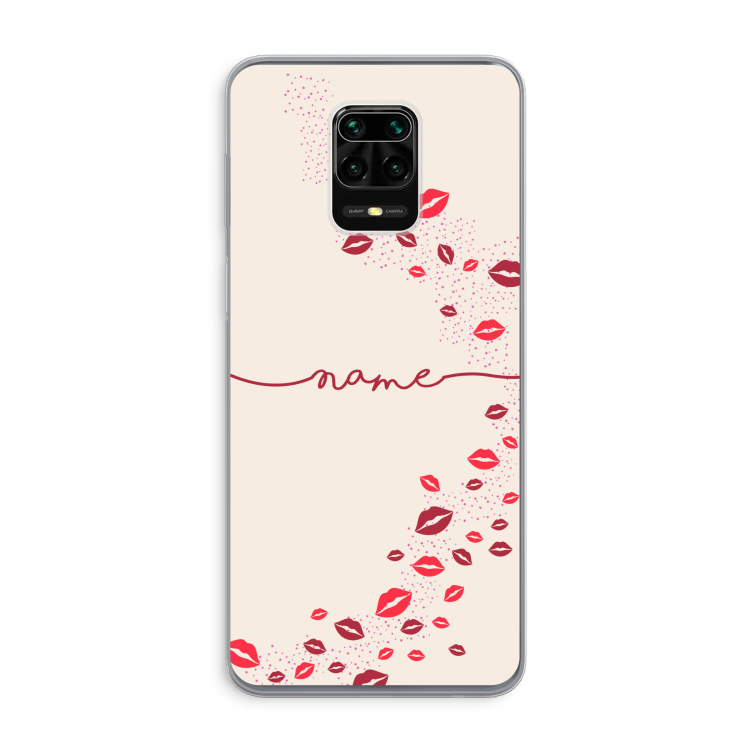 Kusjes: Xiaomi Redmi Note 9 Pro Transparant Hoesje