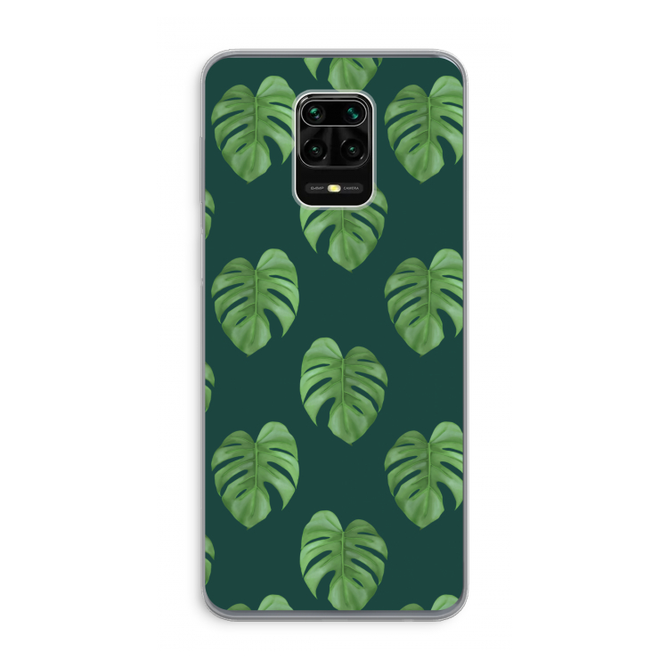 Monstera leaves: Xiaomi Redmi Note 9 Pro Transparant Hoesje