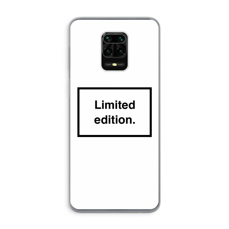 Limited edition: Xiaomi Redmi Note 9 Pro Transparant Hoesje
