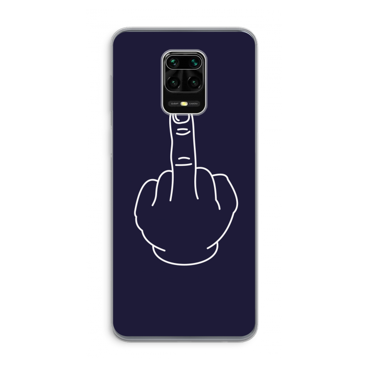 F**k U: Xiaomi Redmi Note 9 Pro Transparant Hoesje