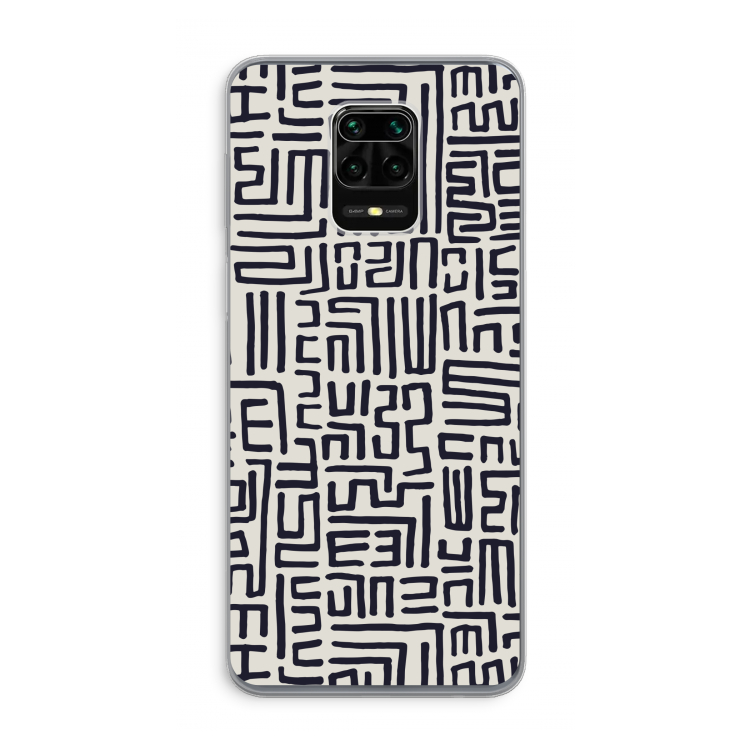 Moroccan Print: Xiaomi Redmi Note 9 Pro Transparant Hoesje