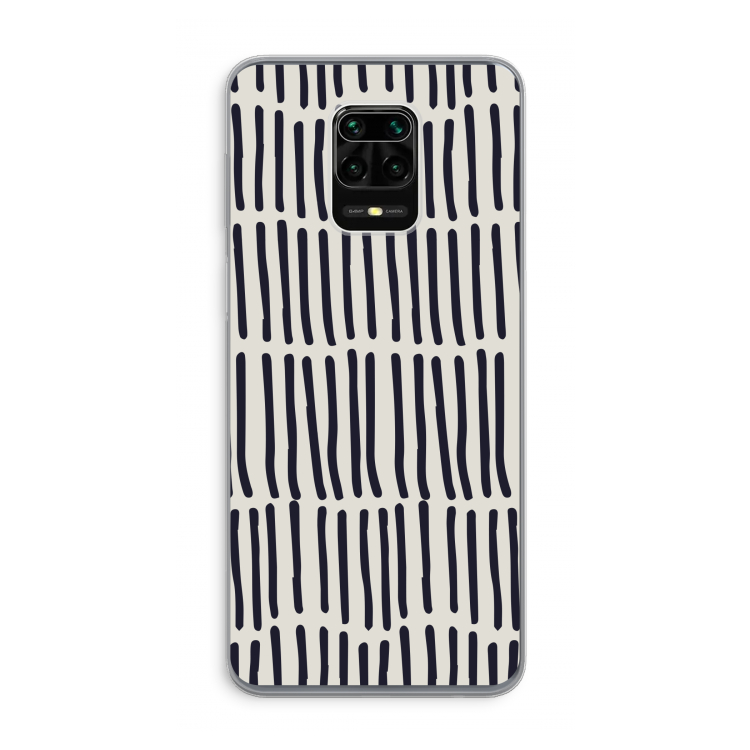 Moroccan stripes: Xiaomi Redmi Note 9 Pro Transparant Hoesje