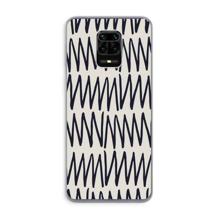 Marrakech Zigzag: Xiaomi Redmi Note 9 Pro Transparant Hoesje