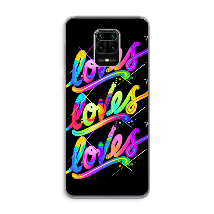 Loves: Xiaomi Redmi Note 9 Pro Transparant Hoesje