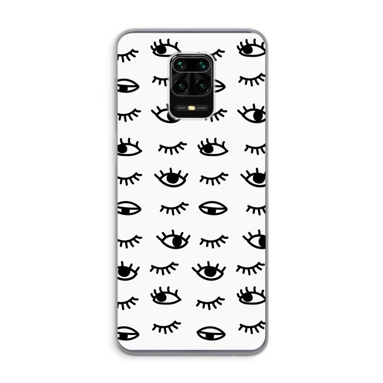 Eye pattern #2: Xiaomi Redmi Note 9 Pro Transparant Hoesje