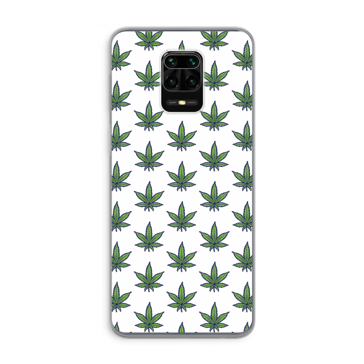 Weed: Xiaomi Redmi Note 9 Pro Transparant Hoesje