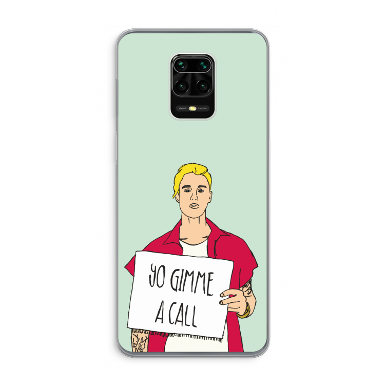 Gimme a call: Xiaomi Redmi Note 9 Pro Transparant Hoesje