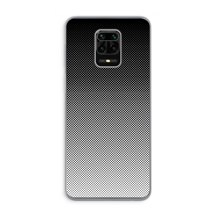 Musketon Halftone: Xiaomi Redmi Note 9 Pro Transparant Hoesje