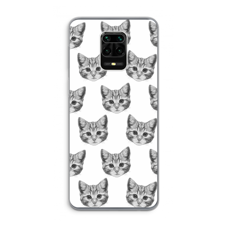 Kitten: Xiaomi Redmi Note 9 Pro Transparant Hoesje