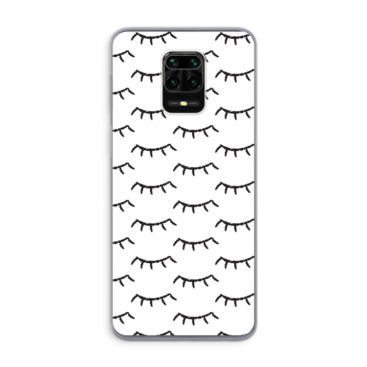Wimpers: Xiaomi Redmi Note 9 Pro Transparant Hoesje