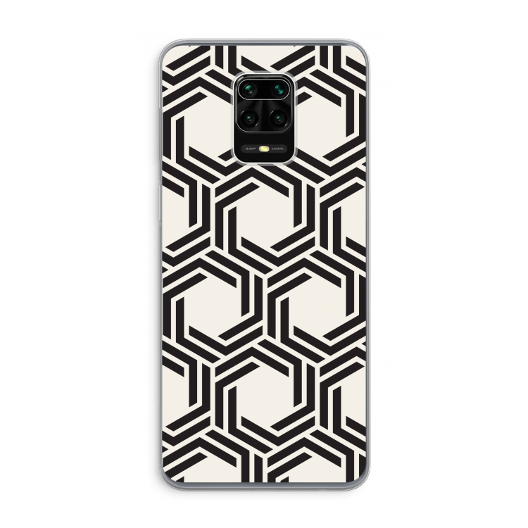 Geometrisch patroon: Xiaomi Redmi Note 9 Pro Transparant Hoesje