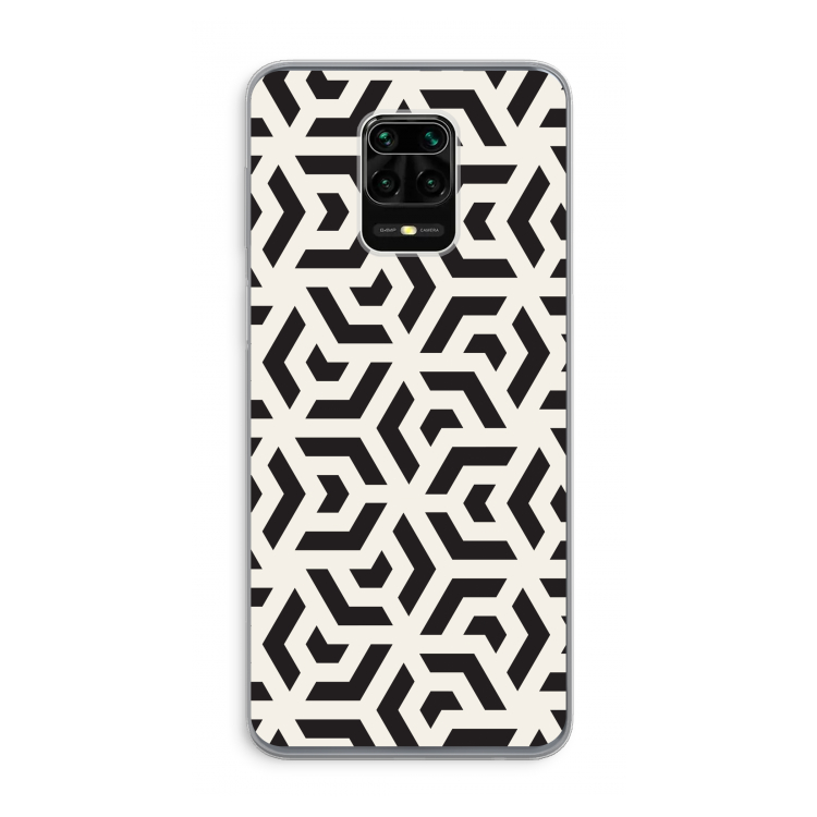 Crazy pattern: Xiaomi Redmi Note 9 Pro Transparant Hoesje