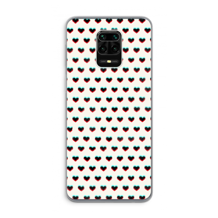Hartjes: Xiaomi Redmi Note 9 Pro Transparant Hoesje