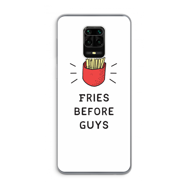 Fries before guys: Xiaomi Redmi Note 9 Pro Transparant Hoesje
