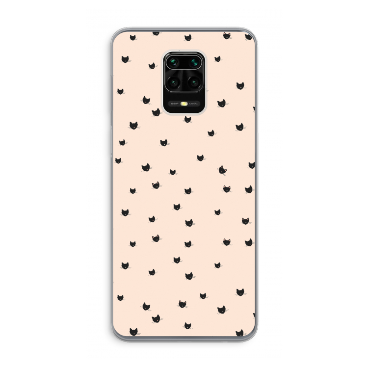 Kleine kattenkopjes: Xiaomi Redmi Note 9 Pro Transparant Hoesje