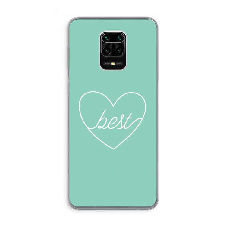 Best heart pastel: Xiaomi Redmi Note 9 Pro Transparant Hoesje