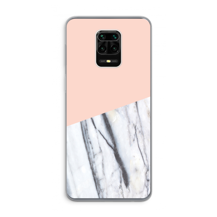 A touch of peach: Xiaomi Redmi Note 9 Pro Transparant Hoesje