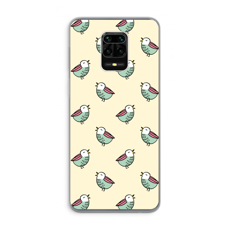 Vogeltjes: Xiaomi Redmi Note 9 Pro Transparant Hoesje