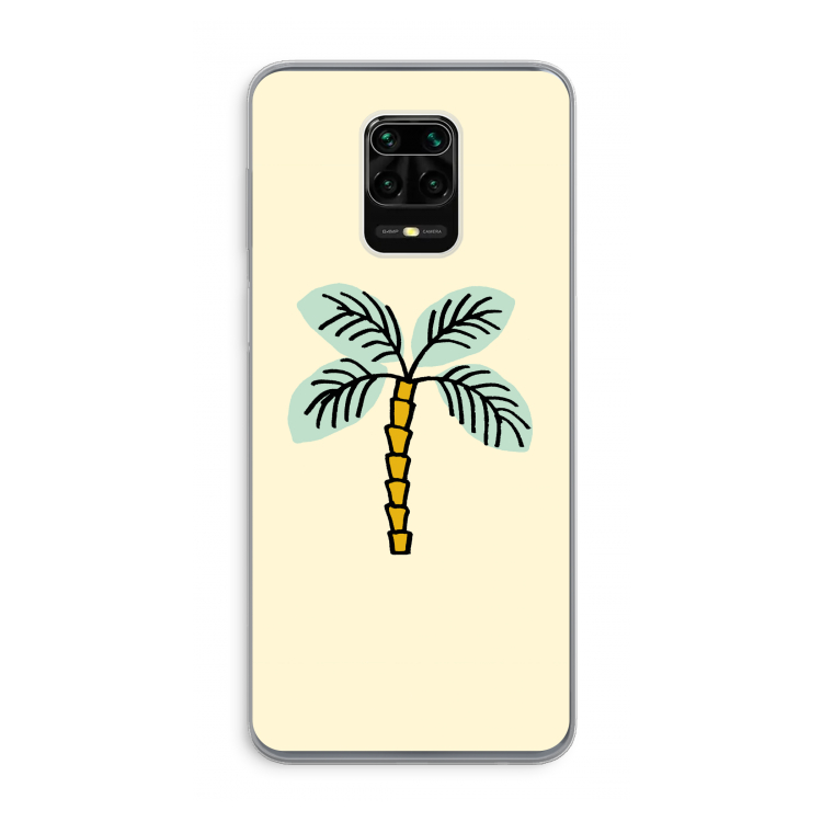 Palmboom: Xiaomi Redmi Note 9 Pro Transparant Hoesje