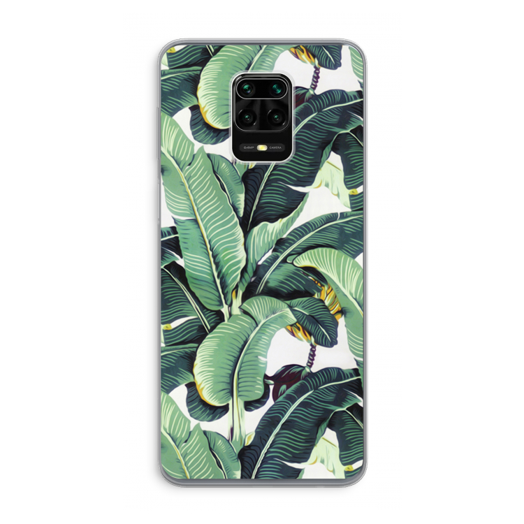 Bananenbladeren: Xiaomi Redmi Note 9 Pro Transparant Hoesje