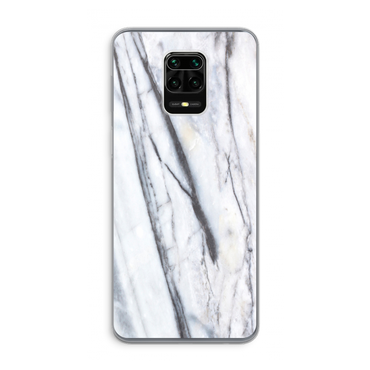 Gestreepte marmer: Xiaomi Redmi Note 9 Pro Transparant Hoesje