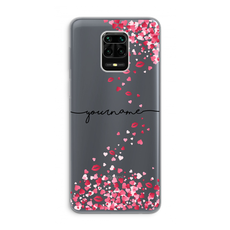 Hartjes en kusjes: Xiaomi Redmi Note 9 Pro Transparant Hoesje