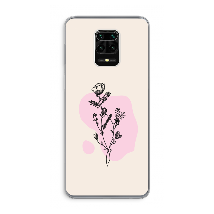 Roses are red: Xiaomi Redmi Note 9 Pro Transparant Hoesje
