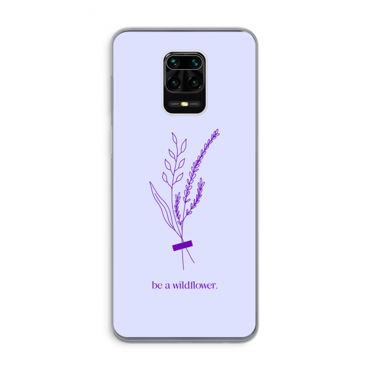 Be a wildflower: Xiaomi Redmi Note 9 Pro Transparant Hoesje
