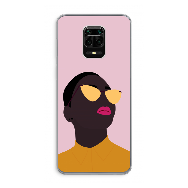 Yellow glasses: Xiaomi Redmi Note 9 Pro Transparant Hoesje
