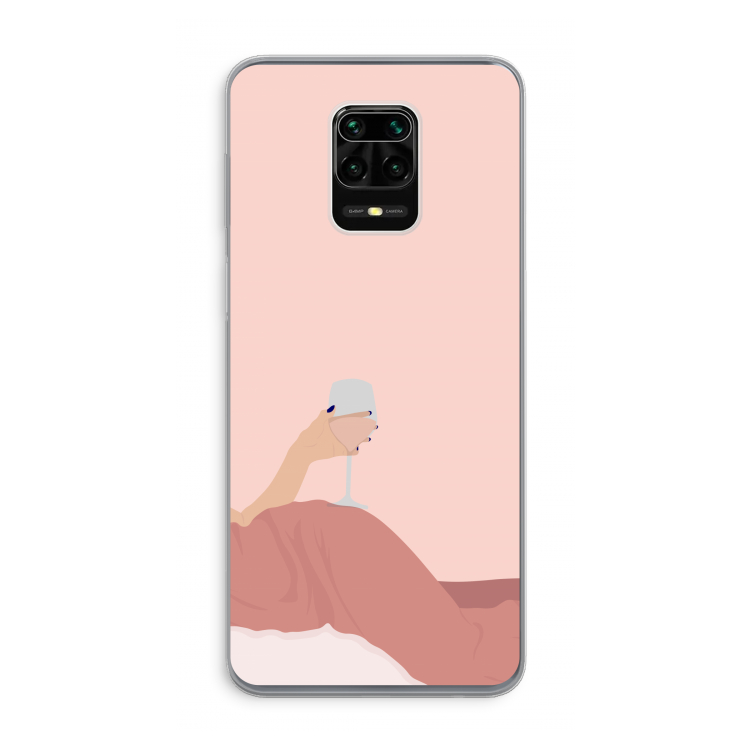 Wine: Xiaomi Redmi Note 9 Pro Transparant Hoesje