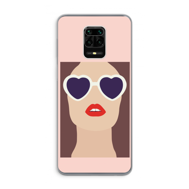 Red lips: Xiaomi Redmi Note 9 Pro Transparant Hoesje