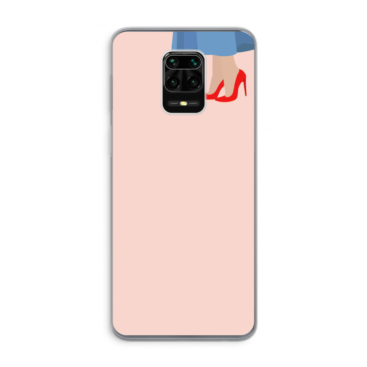 High heels: Xiaomi Redmi Note 9 Pro Transparant Hoesje