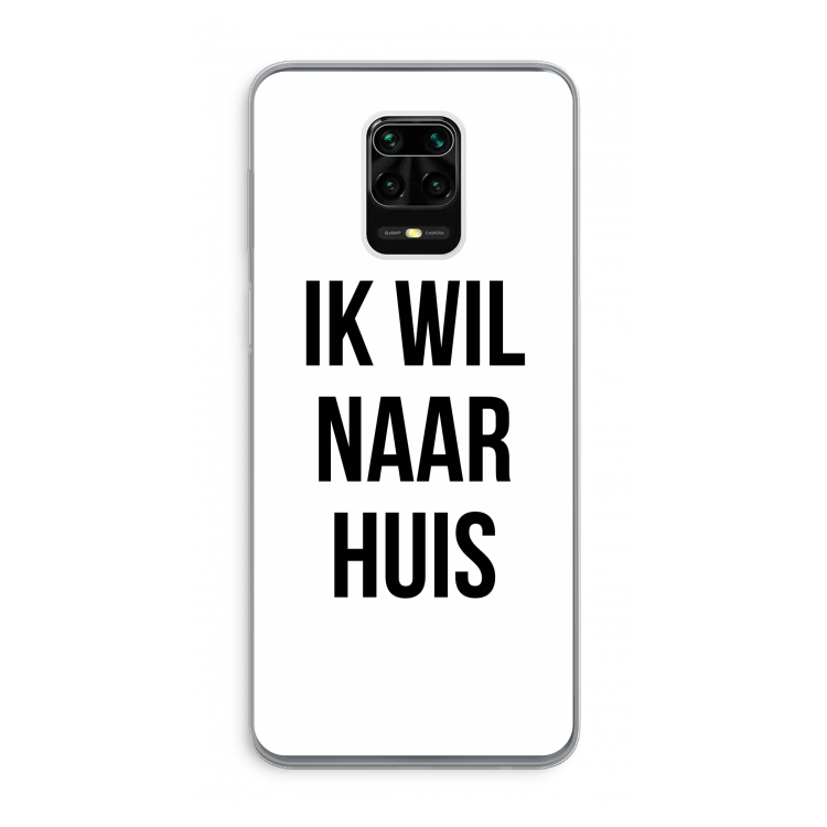 Ik wil naar huis: Xiaomi Redmi Note 9 Pro Transparant Hoesje
