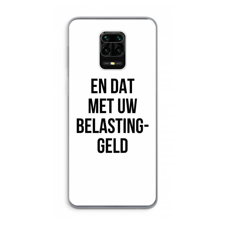 Belastinggeld: Xiaomi Redmi Note 9 Pro Transparant Hoesje