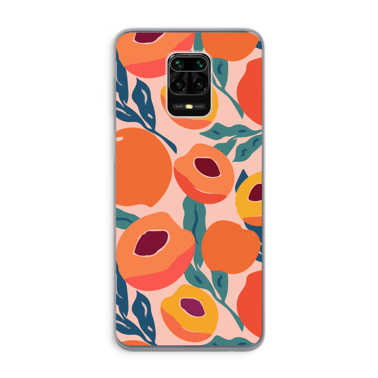 Perzik: Xiaomi Redmi Note 9 Pro Transparant Hoesje