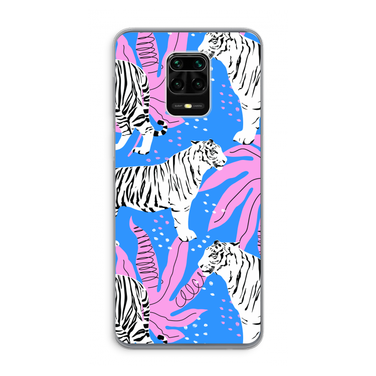 Tijger: Xiaomi Redmi Note 9 Pro Transparant Hoesje